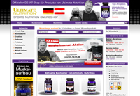 Neuer Ultimate Nutrition Onlineshop für Deutschland und Österreich Neuer Ultimate Nutrition Onlineshop für Deutschland und Österreich