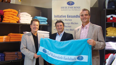 Foto von l. : Herr Hans Korn, Herr André Klinger und Herr Mag. Deutsch GF Heiltherme Bad Waltersdorf Foto von l. : Herr Hans Korn, Herr André Klinger und Herr Mag. Deutsch GF Heiltherme Bad Waltersdorf