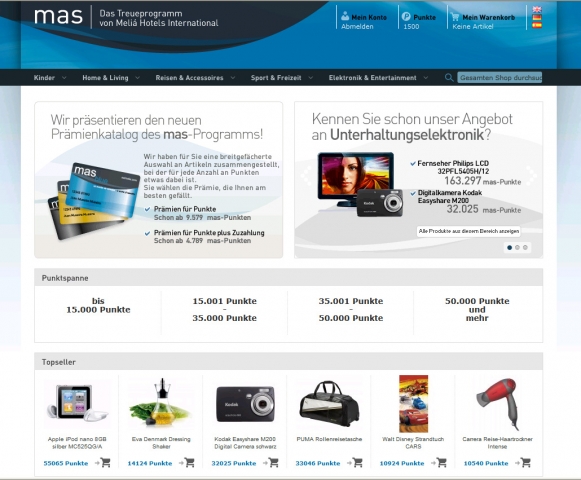 Meliá Hotels International mit neuem Online-Katalog für treue Kunden