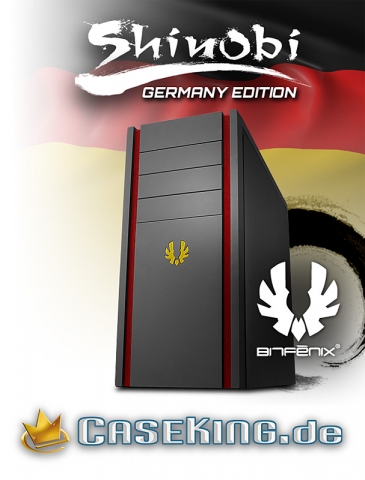 Caseking exklusiv: BitFenix Shinobi Midi-Tower GERMANY Edition - zeig' deine Farben mit dem Caseking exklusiv: BitFenix Shinobi Midi-Tower GERMANY Edition - zeig' deine Farben mit dem