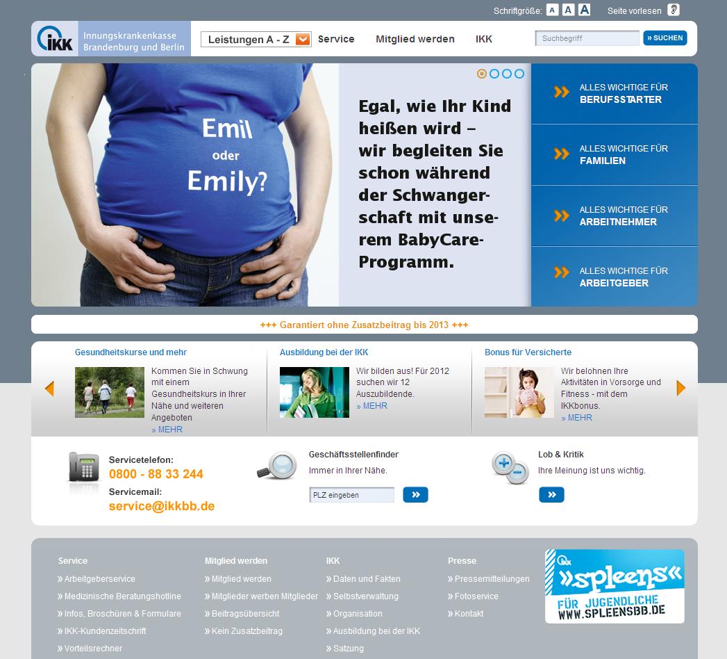 move:elevator hat das Onlineportal der IKK Brandenburg und Berlin relauncht. move:elevator hat das Onlineportal der IKK Brandenburg und Berlin relauncht.