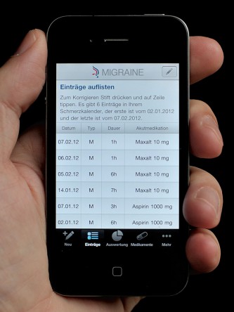 Kopfschmerzkalender für iPhone, iPad und iPod touch Kopfschmerzkalender für iPhone, iPad und iPod touch