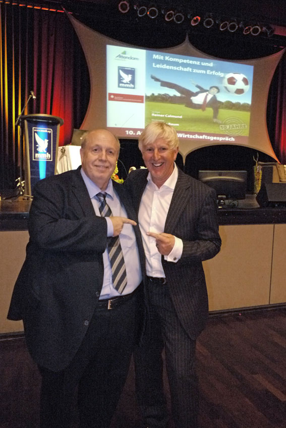 Dietmar Baum mit Referent Reiner Calmund Dietmar Baum mit Referent Reiner Calmund