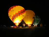 Das traditionelle Ballonglühen bildet den Auftakt des Festivals in Bad Steben Das traditionelle Ballonglühen bildet den Auftakt des Festivals in Bad Steben