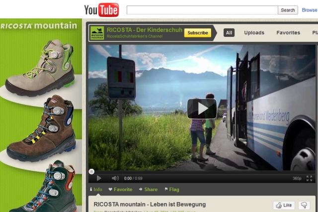 dot-gruppe startet YouTube Vermarktung des neuen RICOSTA Produktvideos dot-gruppe startet YouTube Vermarktung des neuen RICOSTA Produktvideos