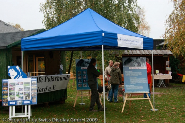 Bei Huskytreffen unverzichtbar: die Faltzelte von Swiss Display Bei Huskytreffen unverzichtbar: die Faltzelte von Swiss Display