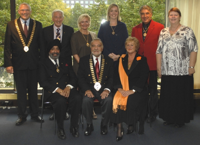 Frisch gewählt: Das Präsidium von Skal International 2011