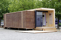 Die Infobox der BAUnatour wurde als Mobile Home konzipiert Die Infobox der BAUnatour wurde als Mobile Home konzipiert
