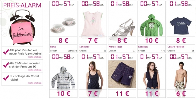 Preis-Alarm im limango Outlet Preis-Alarm im limango Outlet