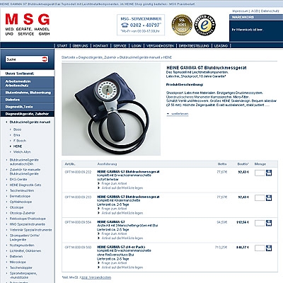 Heine Blutdruckmessgeräte bei msg-praxisbedarf.de Heine Blutdruckmessgeräte bei msg-praxisbedarf.de