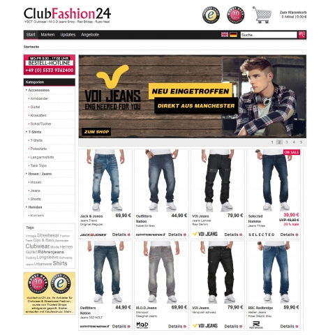 Neue Marken Jeans bei Clubfashion24.de