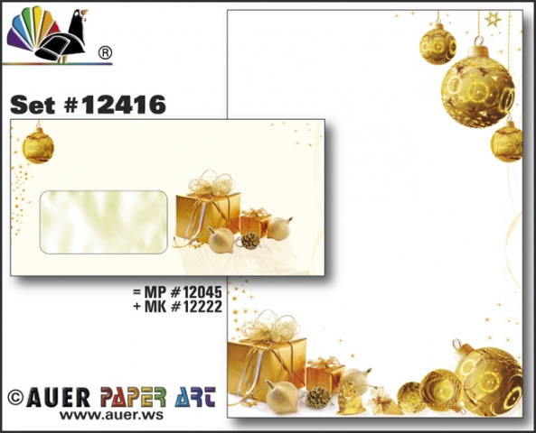 Weihnachtsbriefpapier Set von Auer Paper Art 2012 Weihnachtsbriefpapier Set von Auer Paper Art 2012