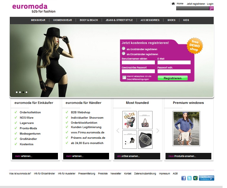 Euromoda B2B Fashion Portal