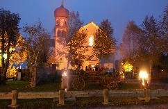 Hotel Xander bei Nacht. Hotel Xander bei Nacht.