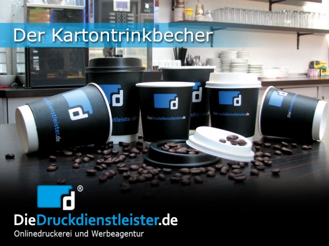 Bedruckbare Kartontrinkbecher, Paper Cups, Hot Cups, doppelwandig, Trinkbecher, Video, Gastronomie D