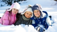 Kinder im Schnee (Rudolfshof) 