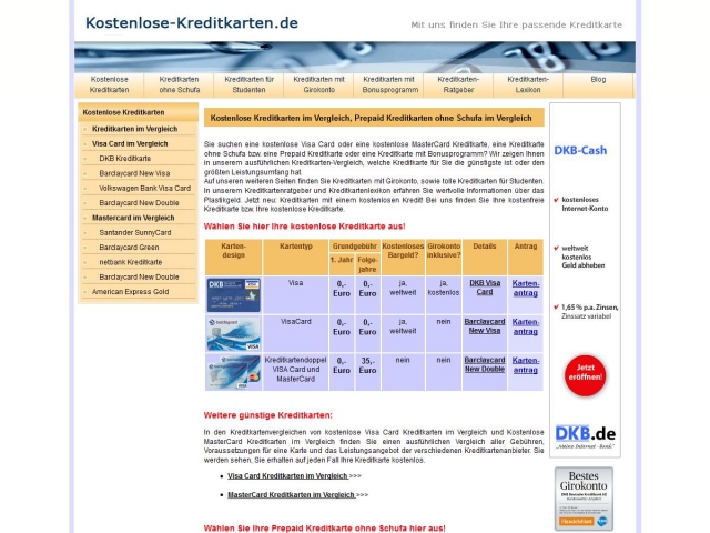 Kostenlose-Kreditkarten.de informiert: Kostenlose-Kreditkarten.de informiert: