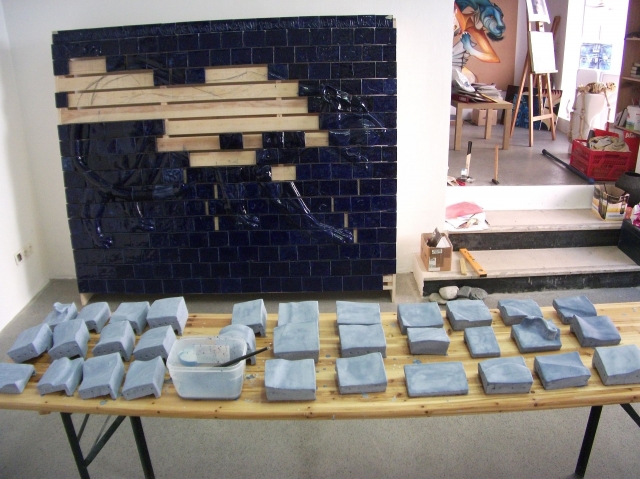 Das blaue Pantherrelief von Ke Sophie