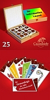 Cacaomundo Piccolo-Box Cups und Etikettenbeispiele für Cacaomundo Business-Täefelchen 