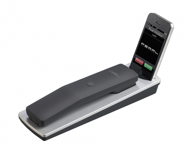 Callstel Dockingstation mit Bluetooth-Telefonhörer für iPhone 3/3GS/4