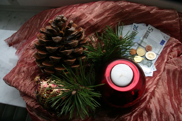 Weihnachten in Büro