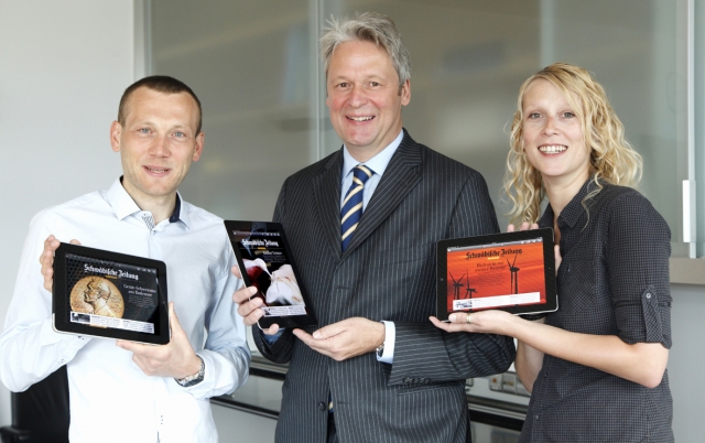 Schwäbisch Media erreicht den dritten Platz bei den XMA Cross Media Awards 2011 für die iPad-App der