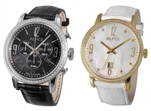 Die schmucken Fashion Move Chronografen und -Dreizeiger von Alfex gibt es jeweils in drei Varianten 