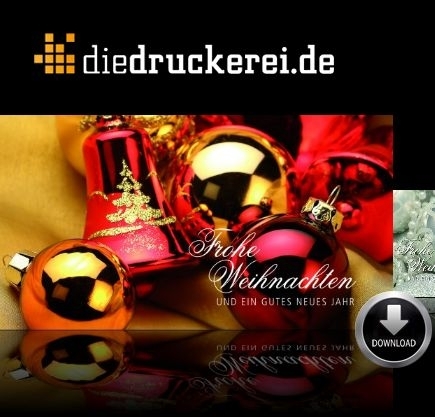 Weihnachtsgrüße von diedruckerei.de Weihnachtsgrüße von diedruckerei.de