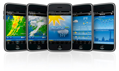 Wetter in der iCloud – Mit WeatherPro for iOS 5 Wetter in der iCloud – Mit WeatherPro for iOS 5