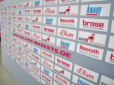 Faltwand für die s'Oliver Baskets