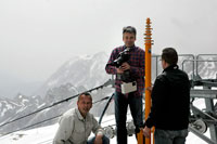 Schwieriger Aufnahmeort, das Dach Deutschlands - die Zugspitze
