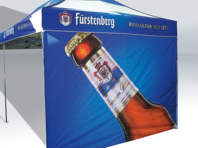 Faltpavillon der Brauerei Fürstenberg von Swiss Display