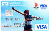 Volksbanken Raiffeisenbanken: offizielle Visa Beijing 2008 Olympische Spiele Kreditkarte
