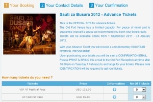 Sauti za Busara Tickets bei zanzibar-islands.com