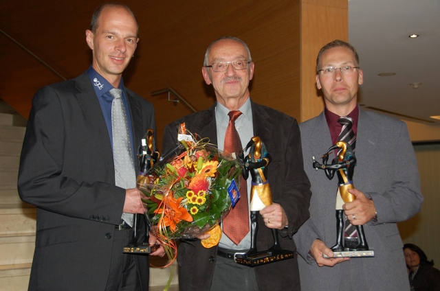 V.l.n.r.: Christian Paul (Leiter Software-Entwicklung, gds AG), Max Brändle (Geschäftsführer, gds Sc