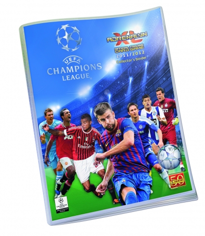 Sammelordner des UEFA Champions League® 2011/2012 Adrenalyn XL Trading Card Game von Panini