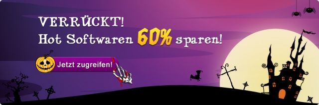 Rabatt bis zu 60% für Halloween Rabatt bis zu 60% für Halloween