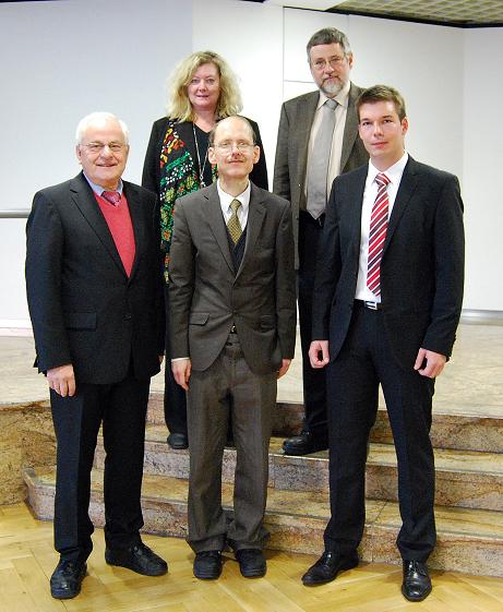 li nach re: K. Lechner, K. Decker, Dr. J. Geiger, Prof. Dr. B. Hillebrands, Dr. H. Schultheiß li nach re: K. Lechner, K. Decker, Dr. J. Geiger, Prof. Dr. B. Hillebrands, Dr. H. Schultheiß