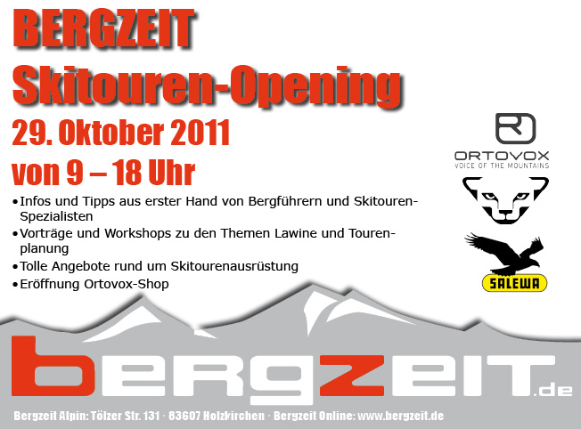Skitourenopening bei Bergzeit Alpin in Holzkirchen Skitourenopening bei Bergzeit Alpin in Holzkirchen