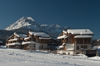Ansicht Hotelanlage direkt auf der Piste - Fotograf Marco Santini (Post Alpina) Ansicht Hotelanlage direkt auf der Piste - Fotograf Marco Santini (Post Alpina)