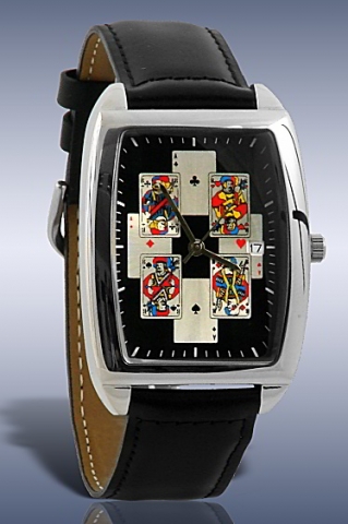 Skat-Uhr - Exclusive Square