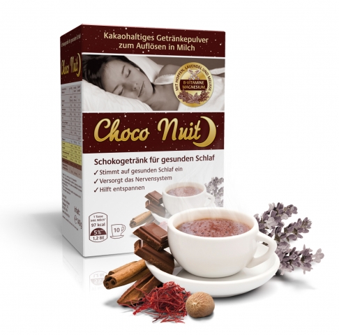 Choco Nuit, das leckere Schokogetränk für gesunden Schlaf Choco Nuit, das leckere Schokogetränk für gesunden Schlaf