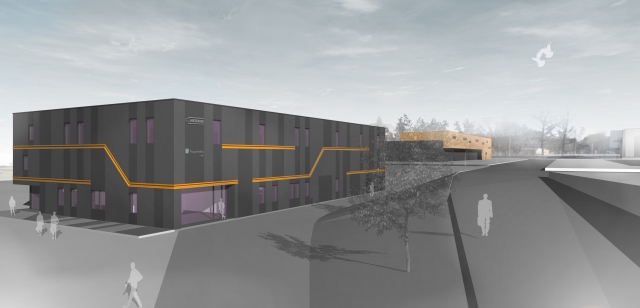 Das neue Microflex-Center entsteht auf dem Smart System Campus in Chemnitz, in unmittelbarer Nachbar