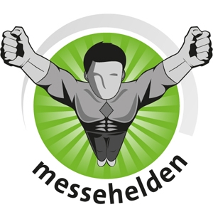 Logo der Messehelden-Kamapagne