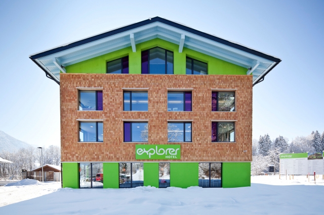Explorer Hotel Fischen bei Oberstdorf, ausgestattet mit Salamander Kunststofffenstern Explorer Hotel Fischen bei Oberstdorf, ausgestattet mit Salamander Kunststofffenstern