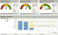 Dashboard von fahrrad.de des Omniture Site Catalyst Dashboard von fahrrad.de des Omniture Site Catalyst