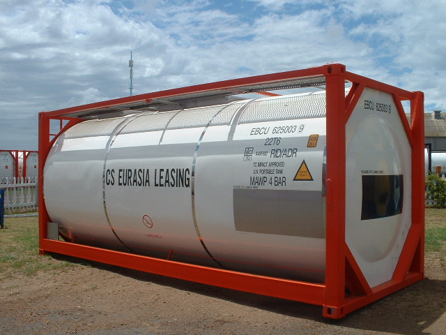 Ein Edelstahl-Tankcontainer von EEH-Partner EURASIA