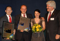 Direktor Andreas Kellerer (Land & Golfhotel Stromberg), Inhaber Gerd und Petra Ripp (Romantik Hotel 