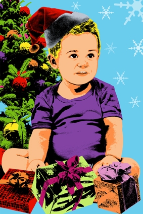 Originelles Pop-Art-Porträt vom Enkel? darüber wird sich Oma freuen