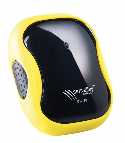 Simvalley MOBILE GPS-GSM-Tracker GT-170 mit SMS-Ortung&Geofencing und GT-280 zusätzlich mit SOS
